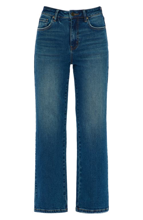 Bayeas High Waist Straight Leg Jeans In Blue