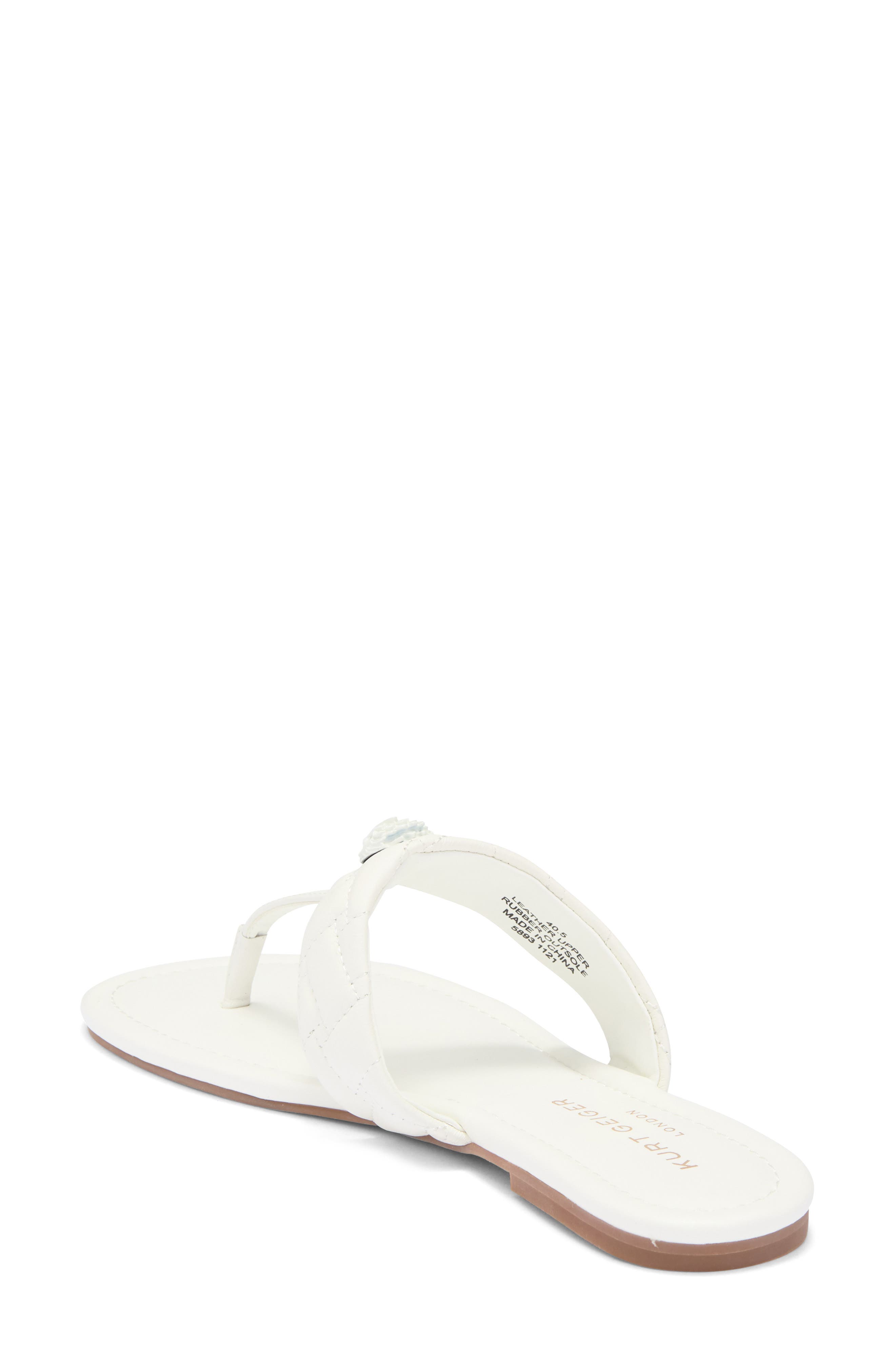 Kurt Geiger London Kensington T-Strap Sandal, Alternate, color, White