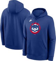 Nike Men's Nike Royal Chicago Cubs Cooperstown Collection Logo Club Pullover Hoodie