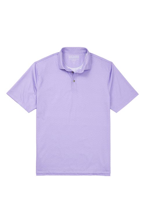 Fair Harbor Compass Print Polo In Dusk Mini Waves