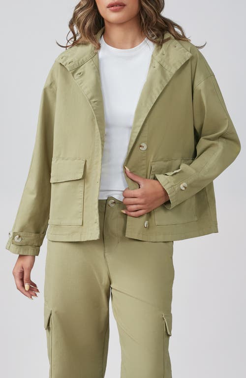 Shop Lola Jeans Jodie Utility Jacket In Artichoke