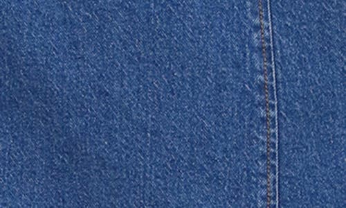 Shop Avec Les Filles Harness Denim Body-con Dress In Provence Wash