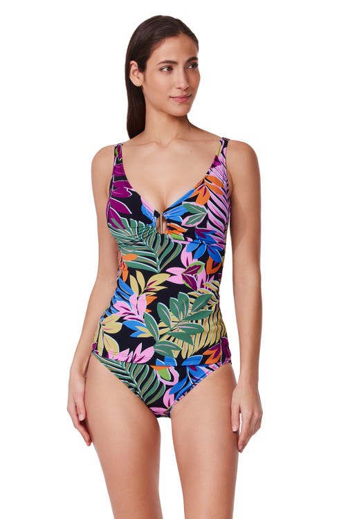 Profile By Gottex Costa Del Sol D-cup Tankini Top In Multi