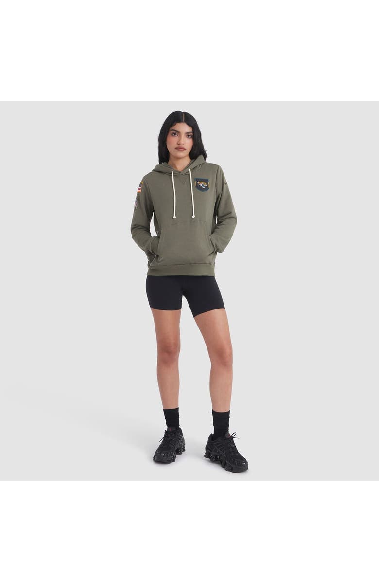 Nike Women's Nike Olive Jacksonville Jaguars 2025 Salute to Service Sideline Standard Issue Dri-FIT Hoodie, Alternate, color, Olive