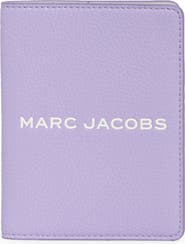Marc Jacobs Bold Logo Leather Passport Case