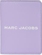 Marc Jacobs Bold Logo Leather Passport Case