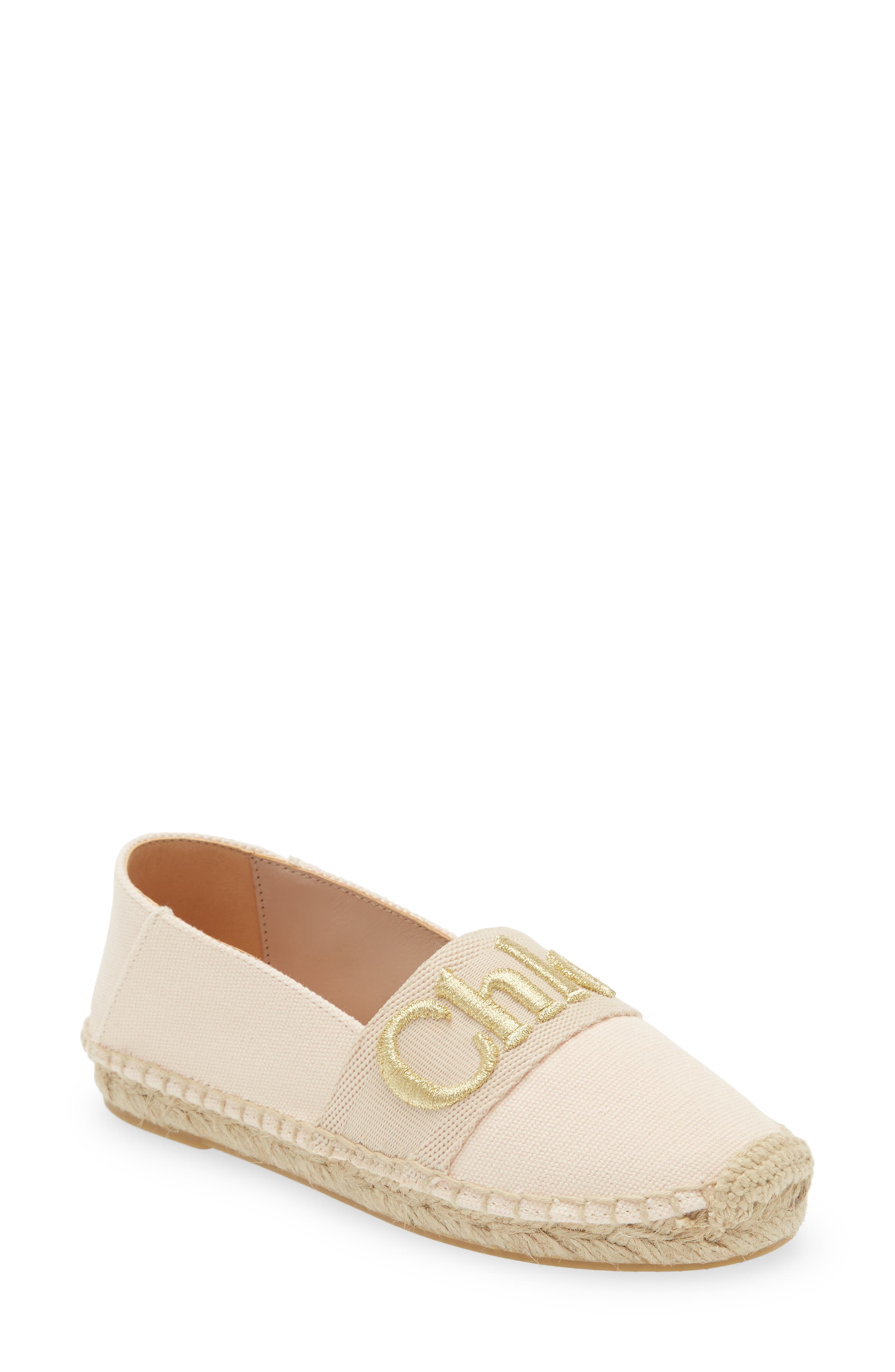 Chloé Mini Me Logo Espadrille, Main, color, 