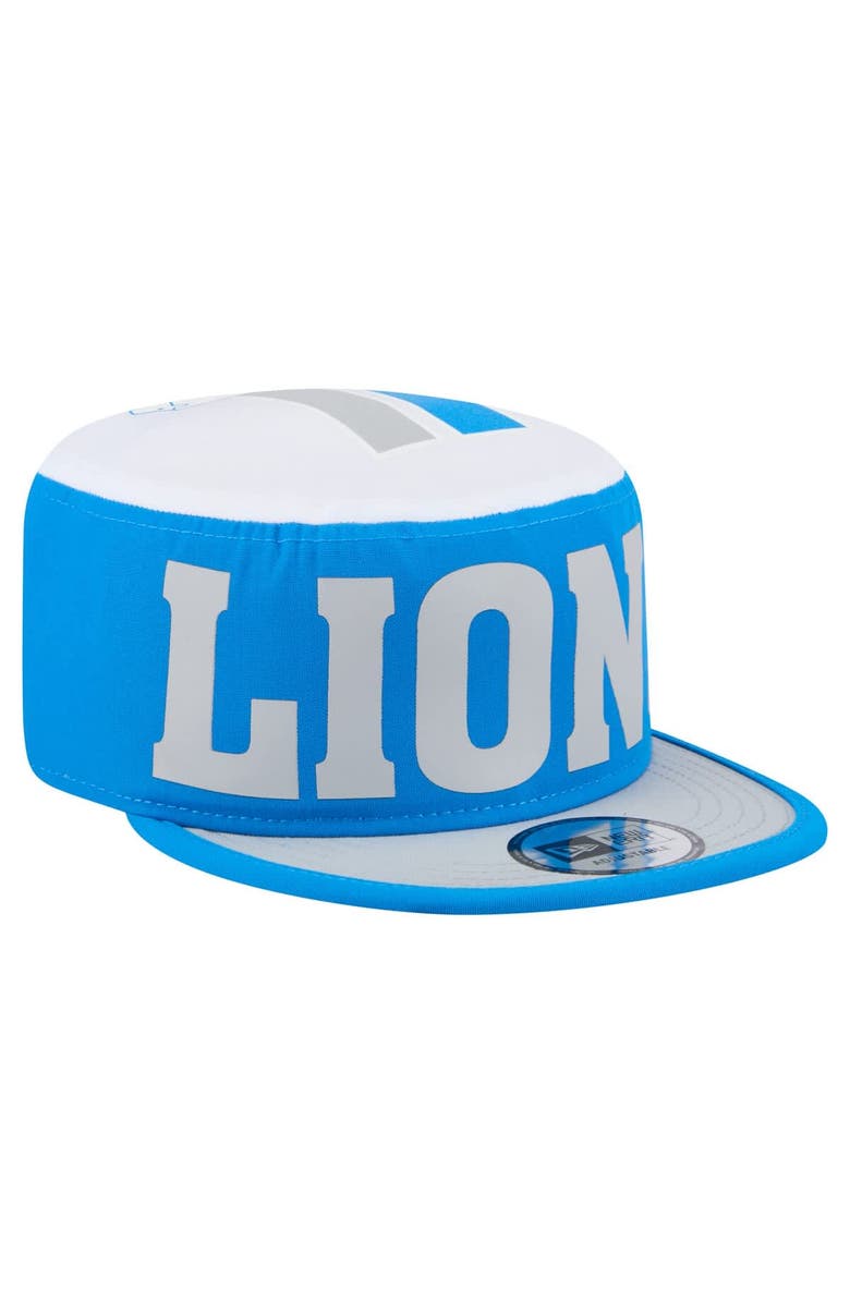New Era Men's New Era Blue Detroit Lions Throwback Retro Painter Snapback Hat, Alternate, color, 