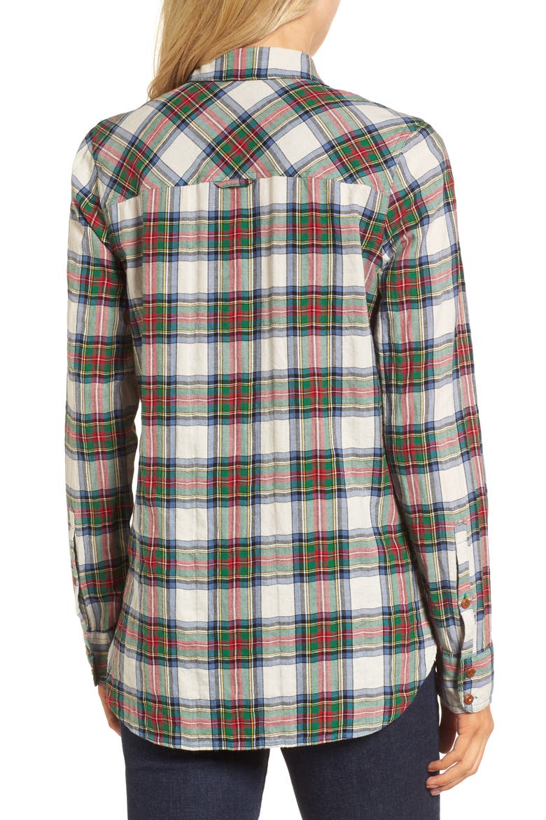 Buffalo Plaid Boy Shirt, Alternate, color, PALE OAK OCEAN GREEN