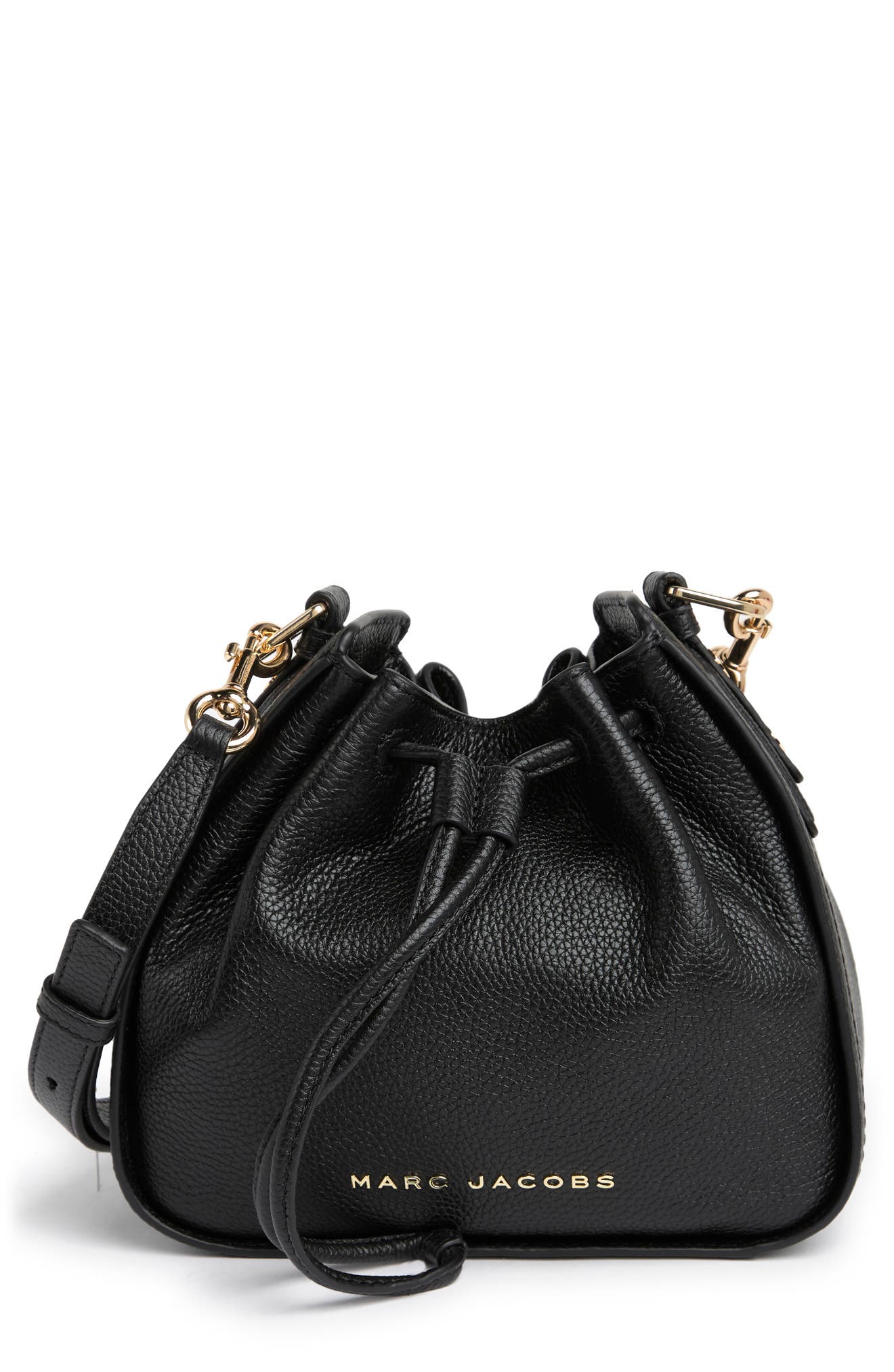 Marc Jacobs Leather Mini Bucket Bag, Main, color, 
