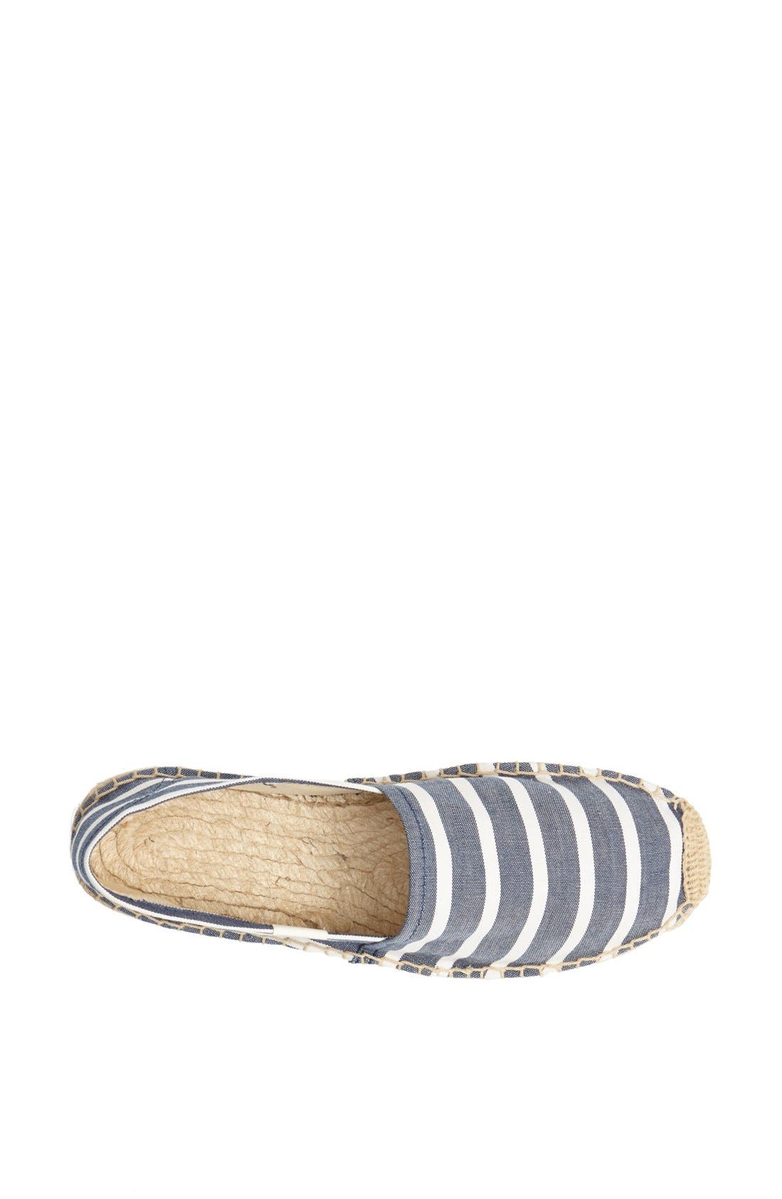 'Classic' Espadrille Slip-On, Alternate, color, LIGHT NAVY/ WHITE