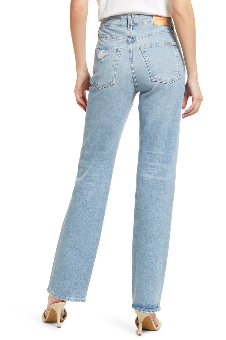 Alexxis High Waist Straight Jeans, Alternate, color, 23 YEARS FACADE