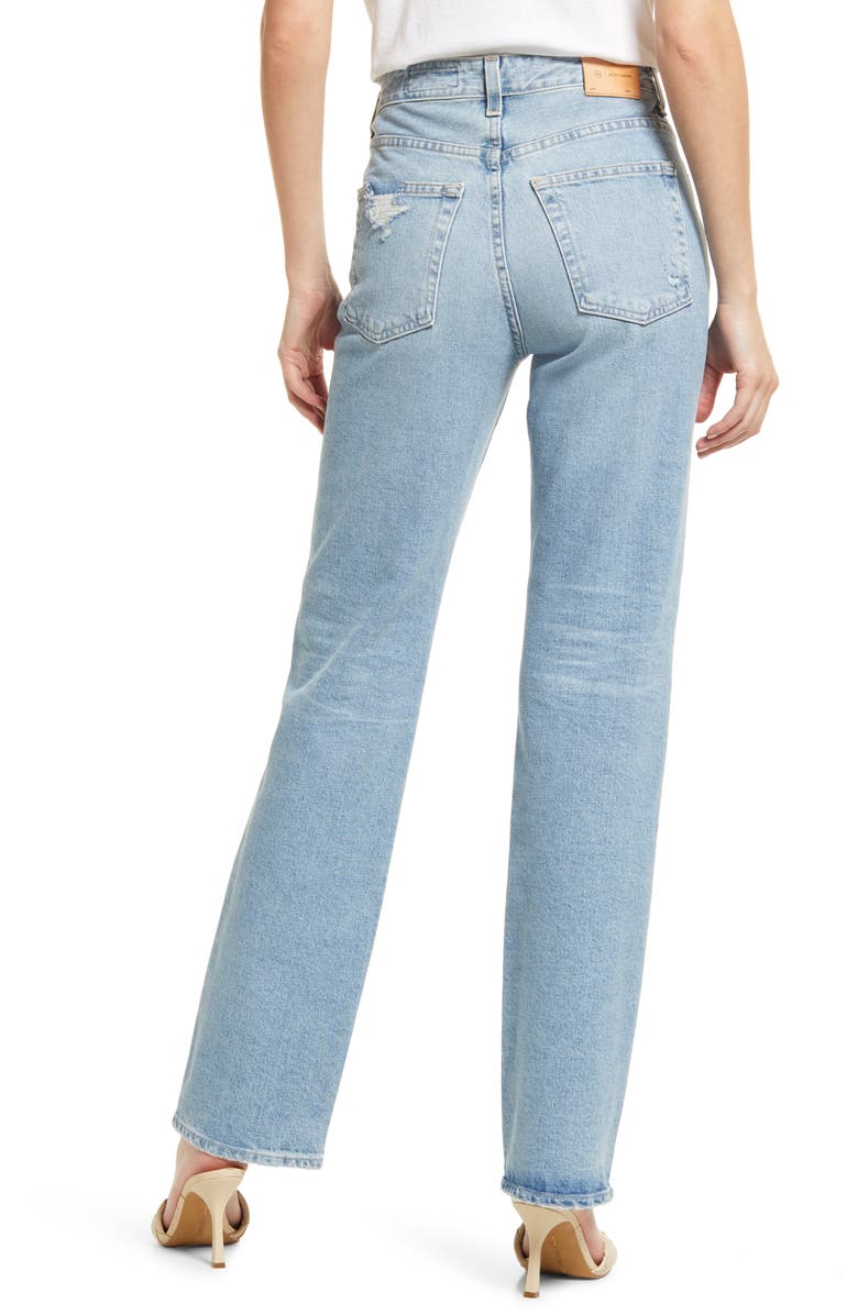 AG Alexxis High Waist Straight Jeans, Alternate, color, 