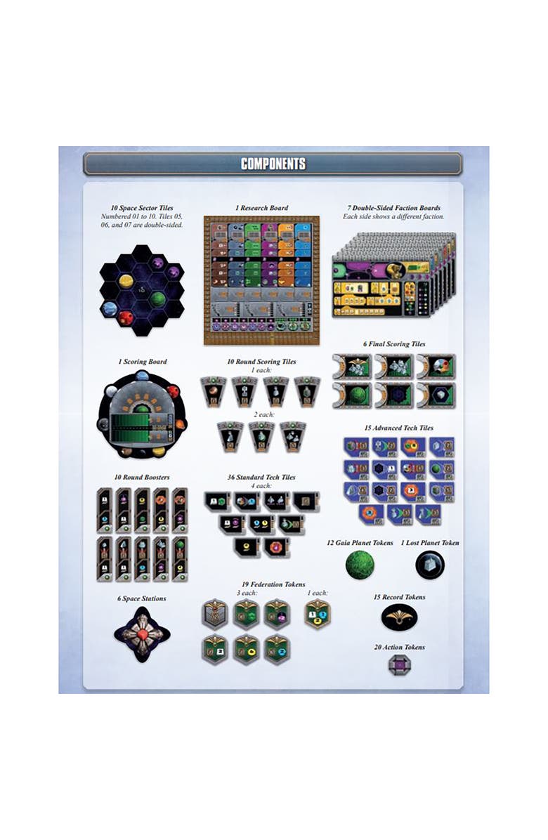 Capstone Games Gaia Project Strategy Board Game, Alternate, color, Multicolored