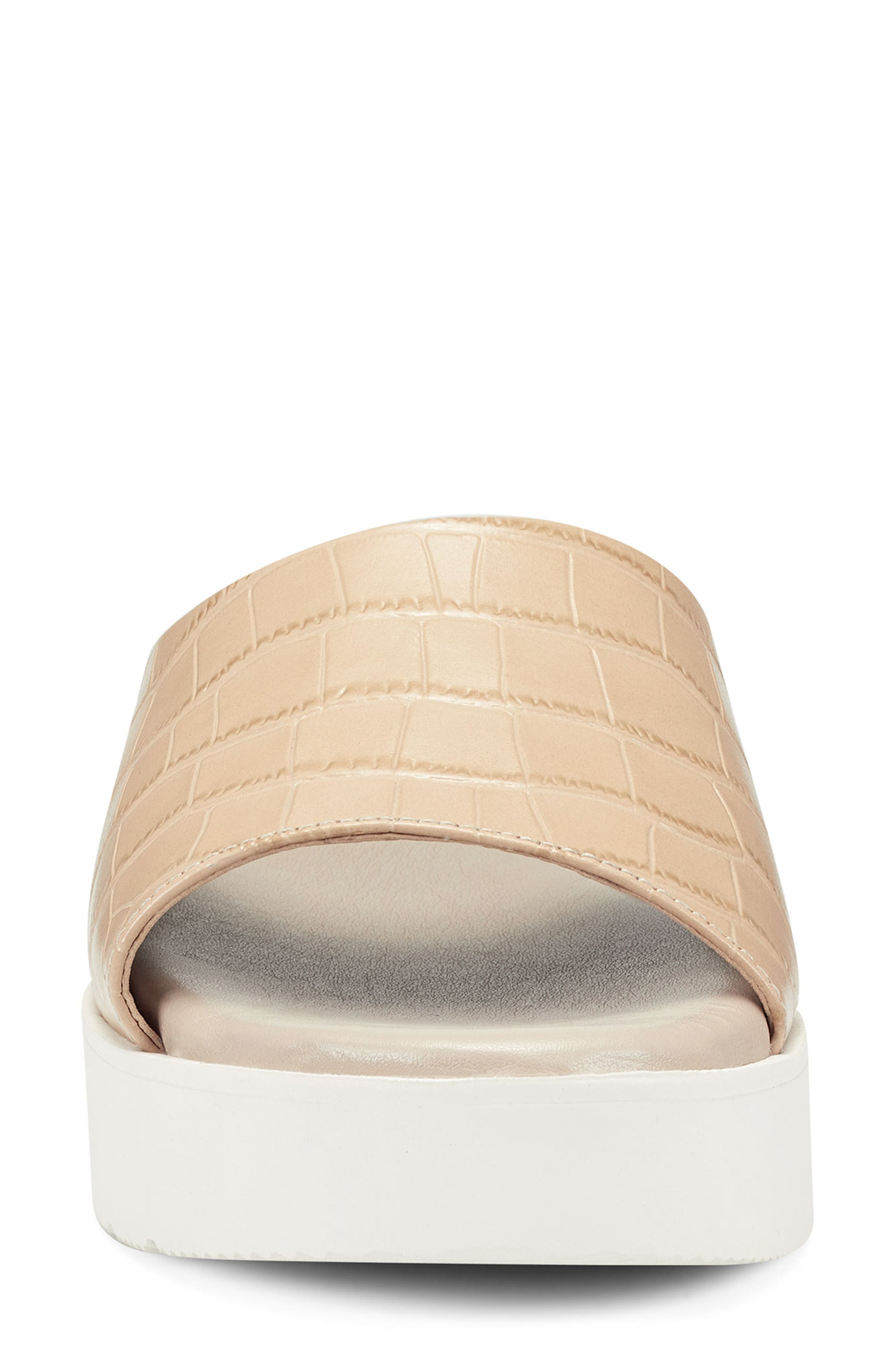 x Martha Stewart Francey Slide Sandal, Alternate, color, NATURAL LEATHER