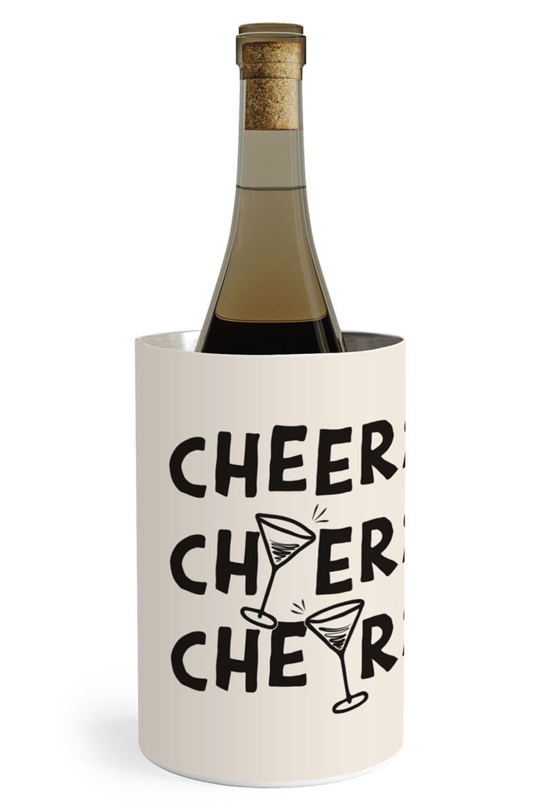 Cheers Stainless Steel Wine Chiller, Main, color, CREAM