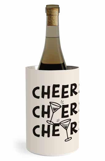 Deny Designs Cheers Stainless Steel Wine Chiller
