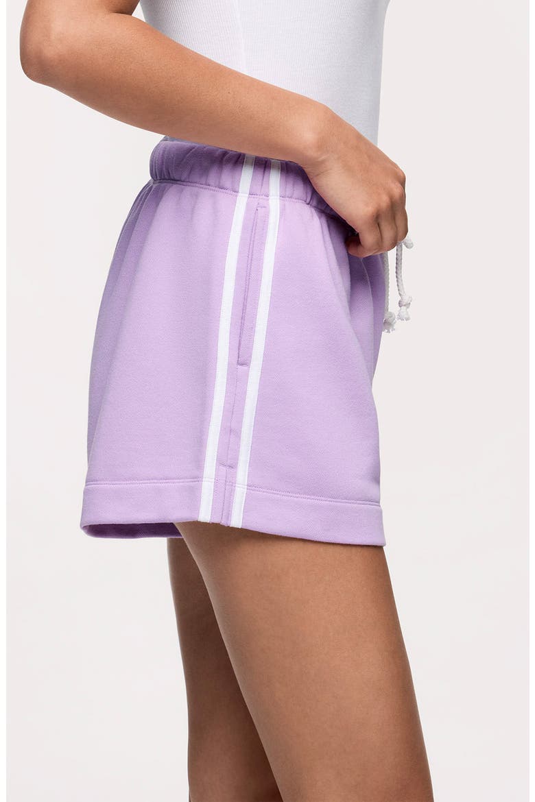 French Terry Track Shorts, Alternate, color, ORCHID