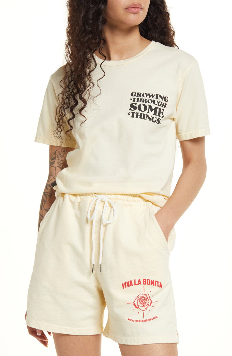 Viva La Bonita Growing Through Some Things Cotton Graphic Tee, Main, color, 