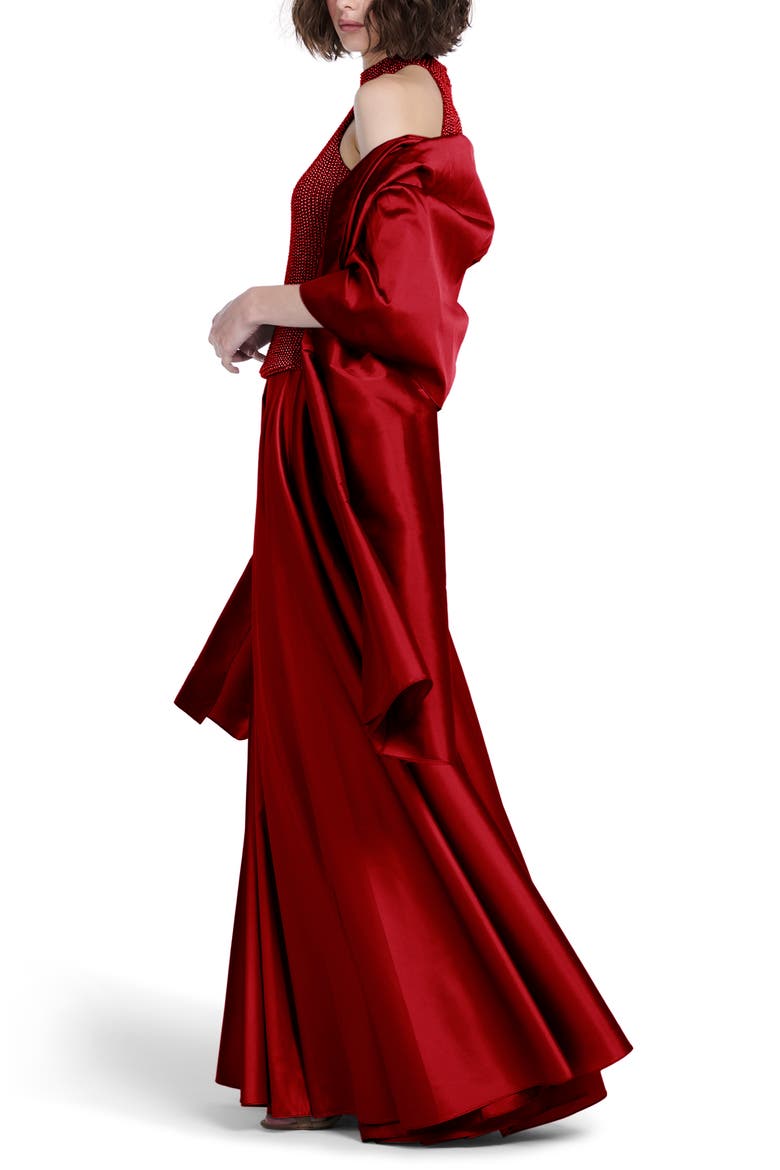 Taffeta Wrap, Alternate, color, RED