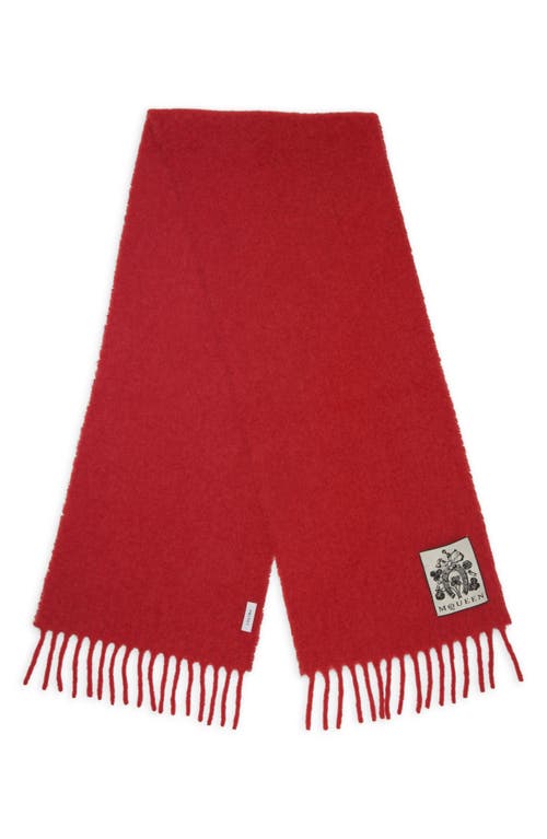 Alexander Mcqueen Mcqueen Solid Alpaca Blend Scarf