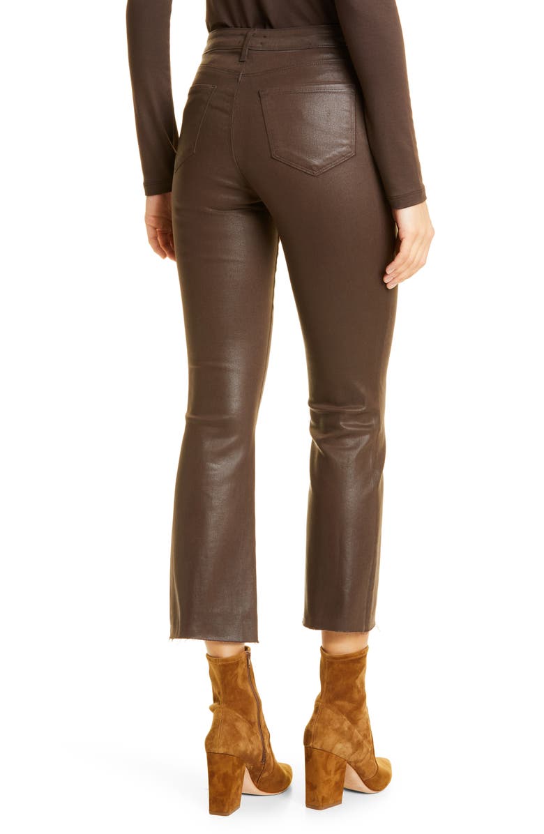 L'AGENCE Kendra High Waist Crop Flare Jeans, Alternate, color,