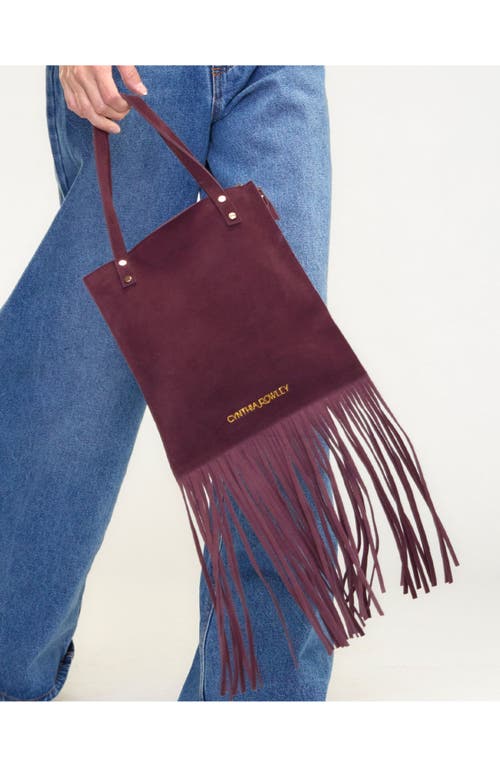 CYNTHIA ROWLEY CYNTHIA ROWLEY FELICITY FRINGE SUEDE TOTE 