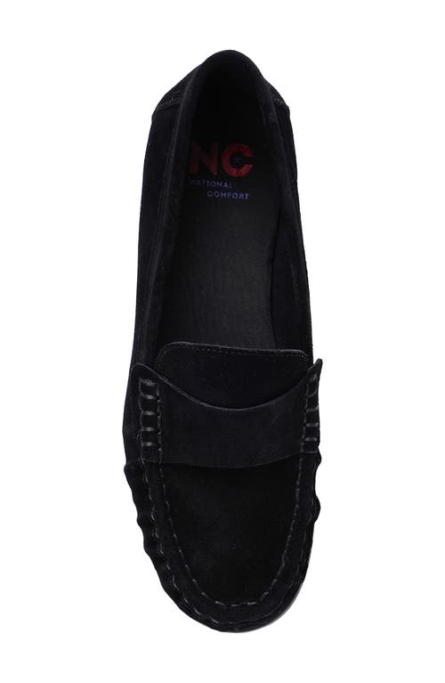 National Comfort Shivers Loafer In Black Suede