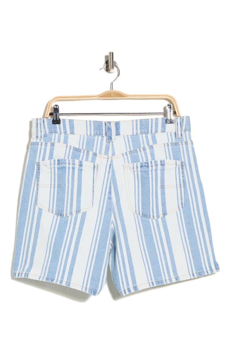 Drawstring Step Hem Shorts, Alternate, color, LIGHT BLUE