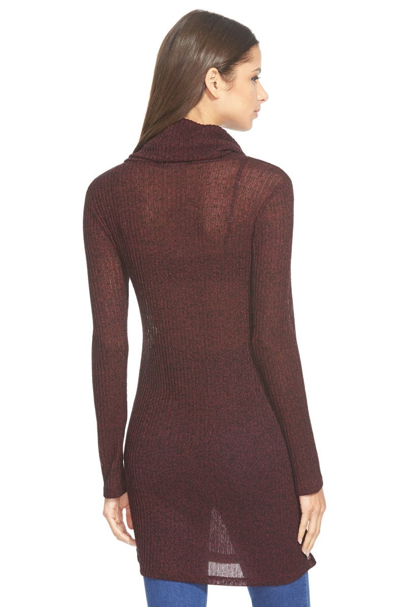 ASTR the Label ASTR Side Slit Turtleneck Tunic, Alternate, color,