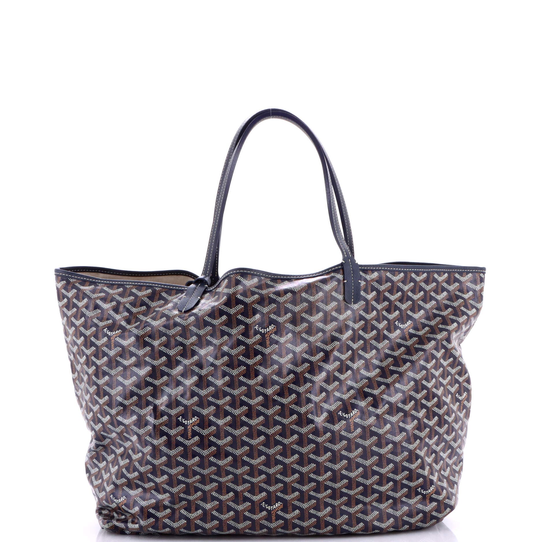 Pre-Owned Goyard Saint Louis Tote Coated Canvas GM, Alternate, color, Blue