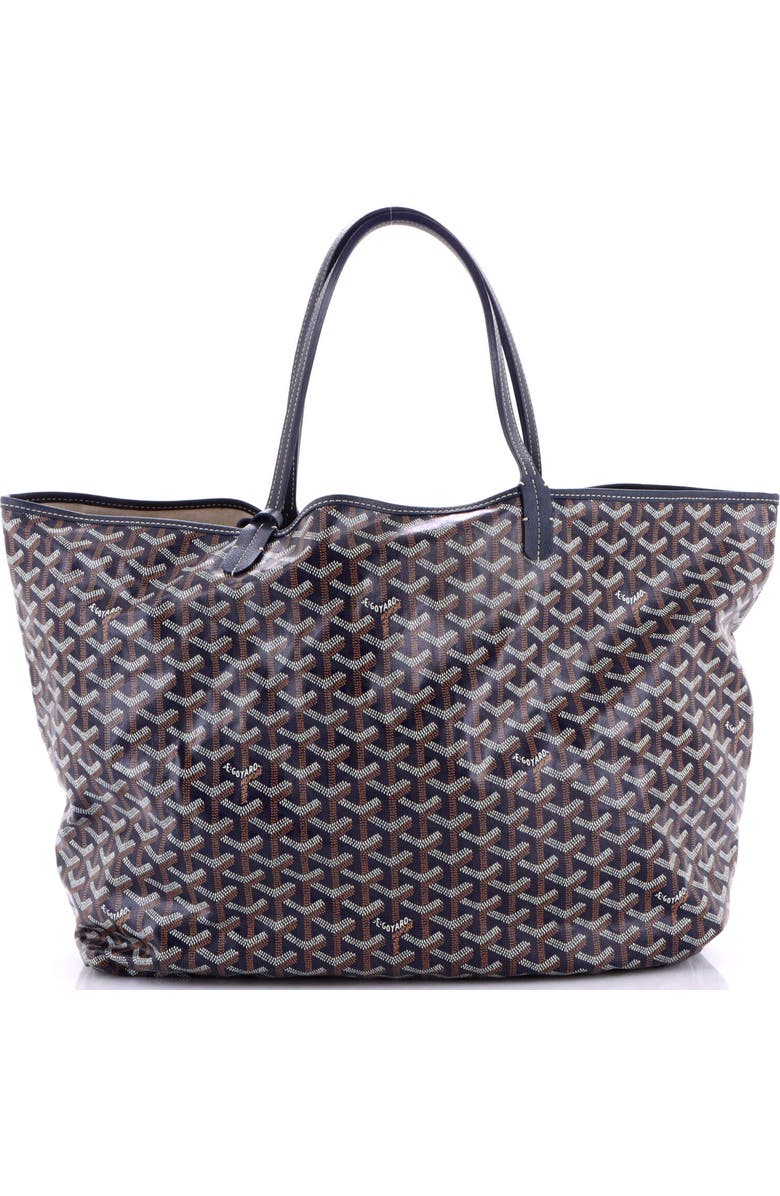 Pre-Owned Goyard Saint Louis Tote Coated Canvas GM, Alternate, color, Blue
