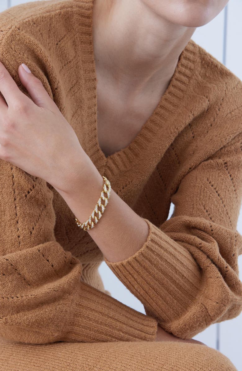 Sara Weinstock Lucia Diamond Link Bracelet, Alternate, color, Yellow Gold