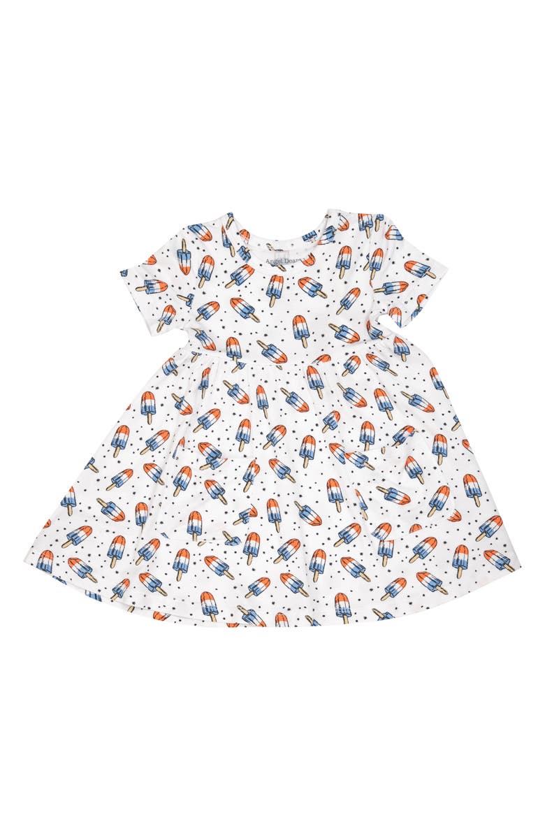 Angel Dear Astropops Short Sleeve Dress, Main, color, 