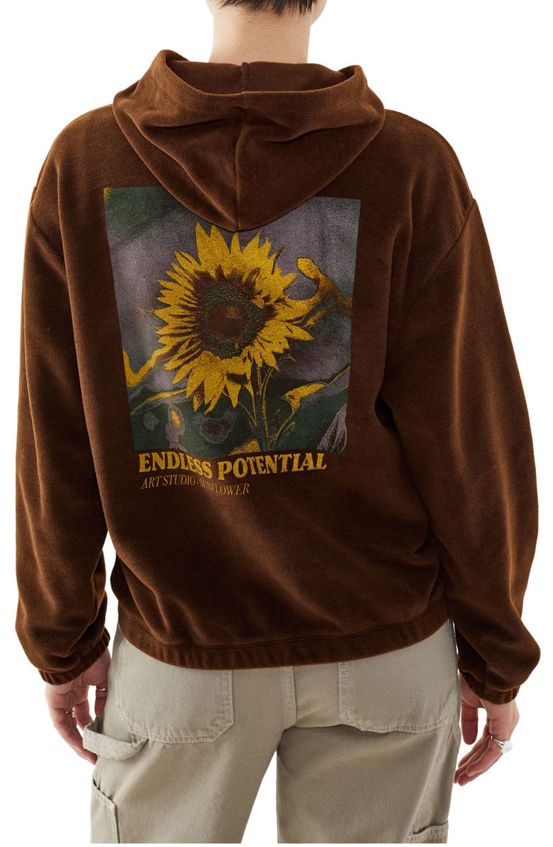 BDG Urban Outfitters Sunflower Graphic Hoodie, Alternate, color, 
