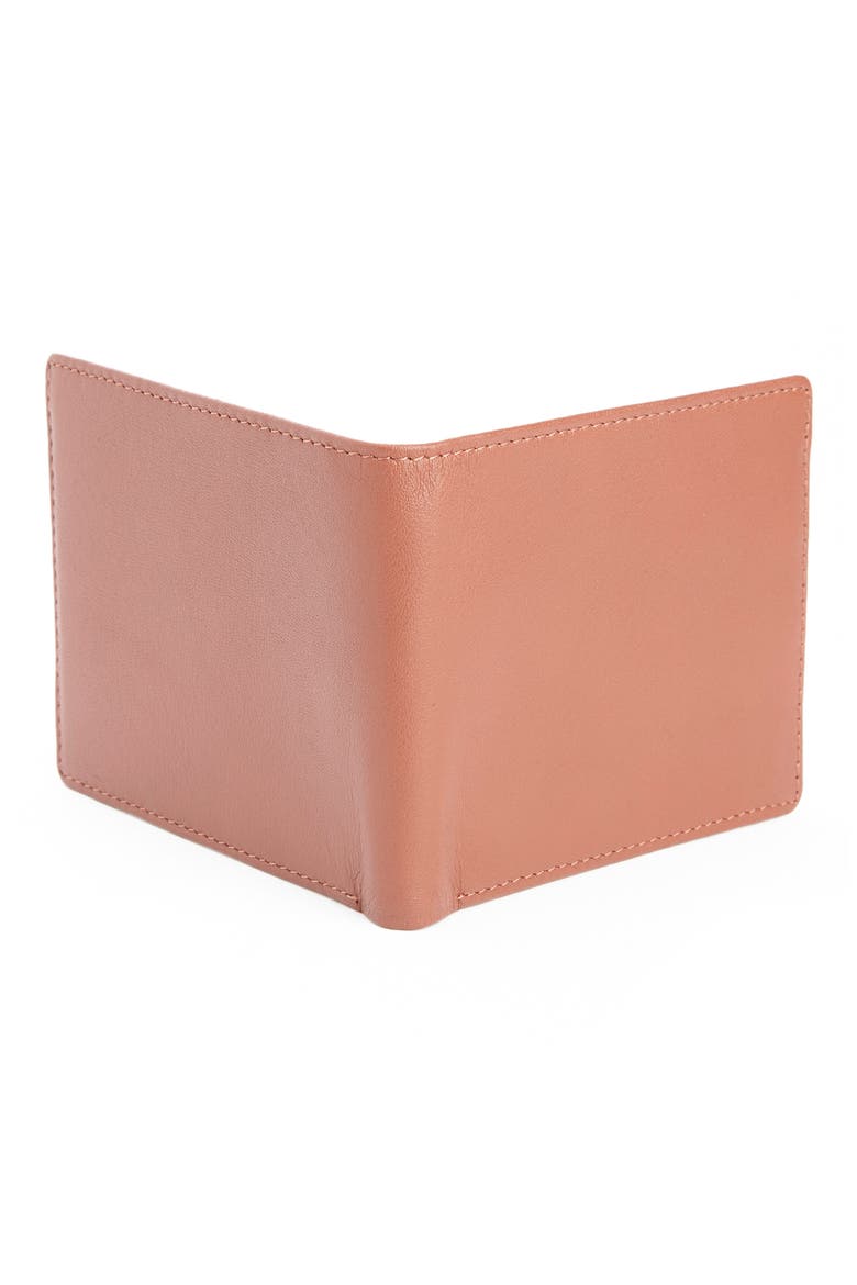 RFID Leather Trifold Wallet, Alternate, color, TAN