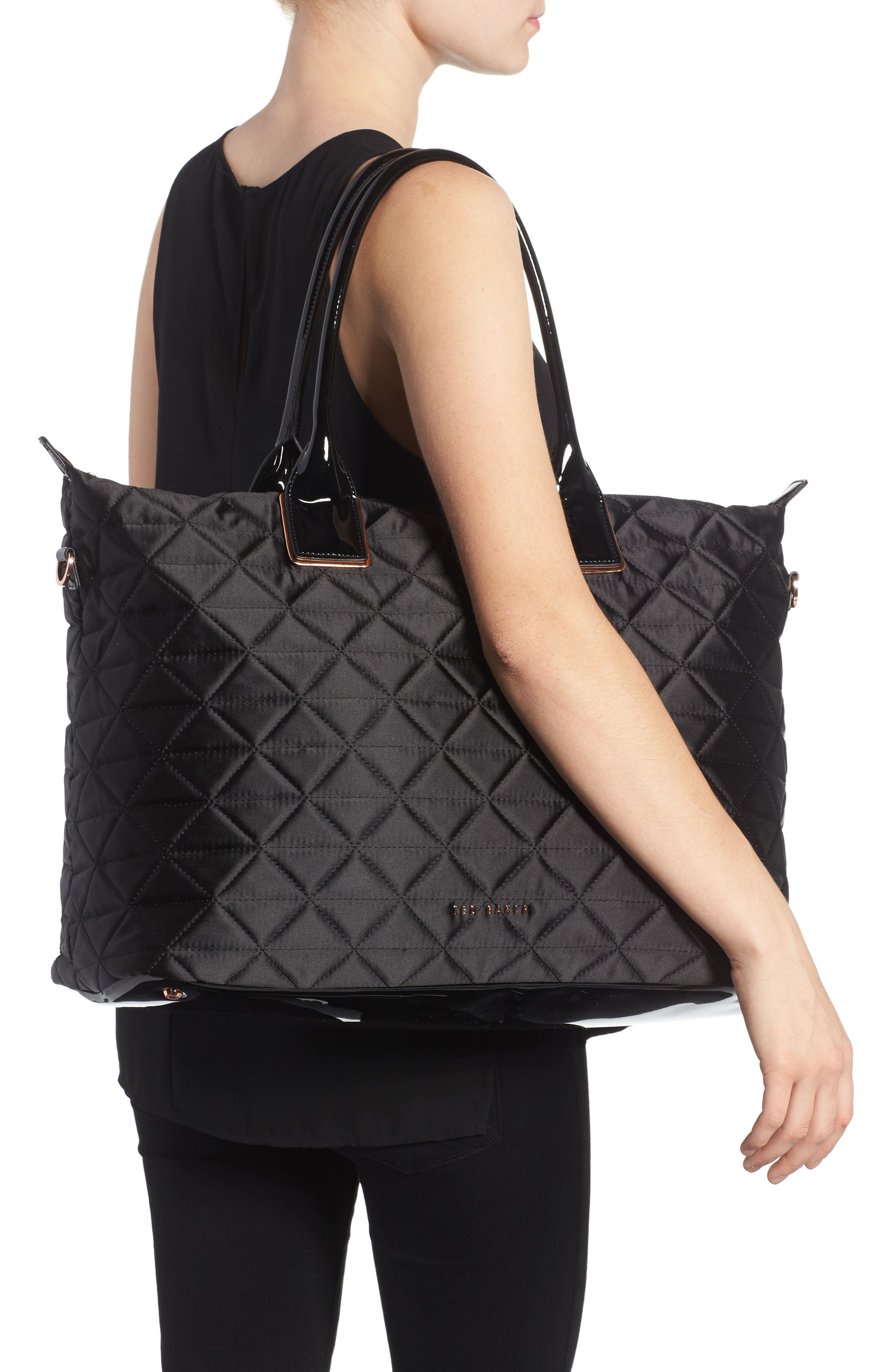 Ted Baker London Large Hilksi Quilted Tote, Alternate, color, 