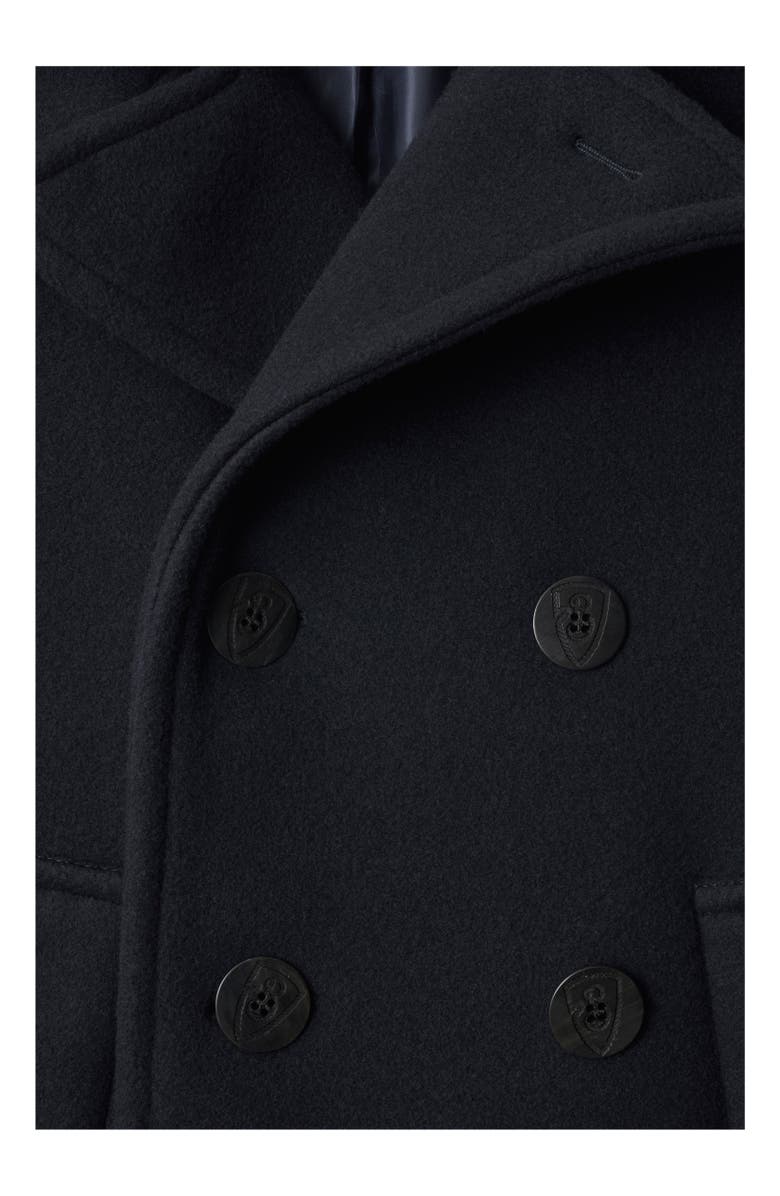 Burberry Wool Pea Coat, Alternate, color, 