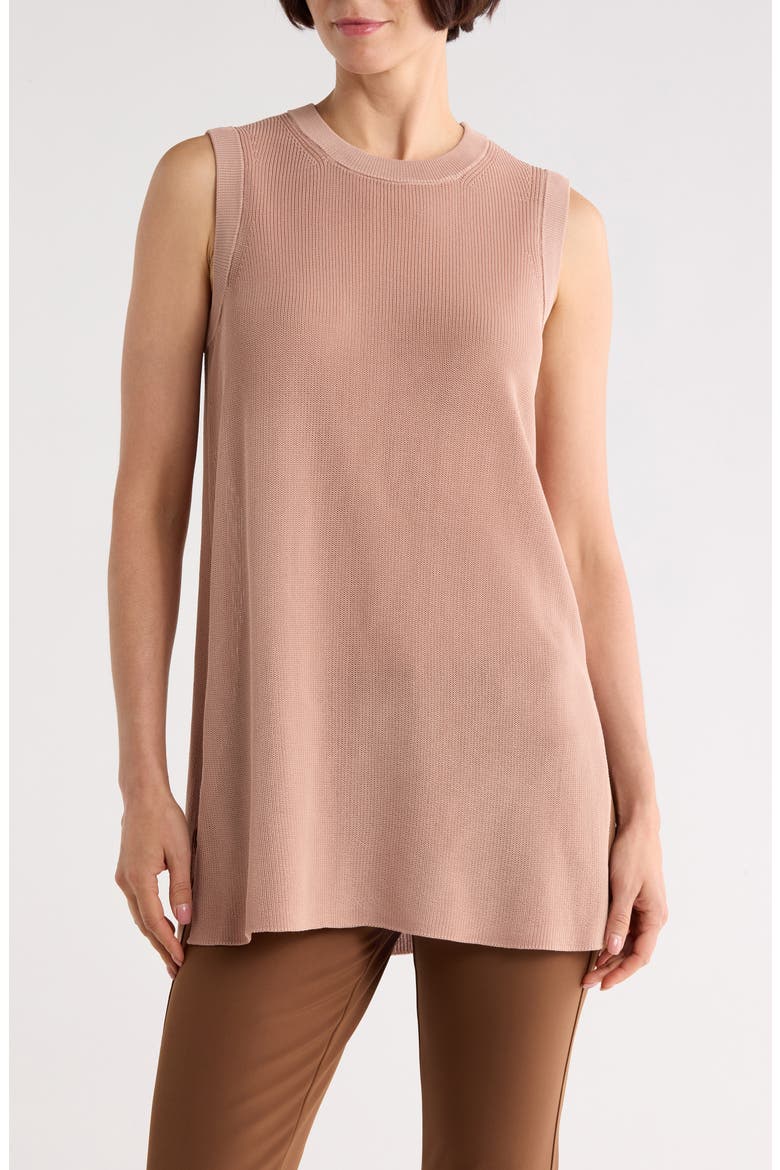 Sleeveless Knit Tunic, Main, color, POWDER
