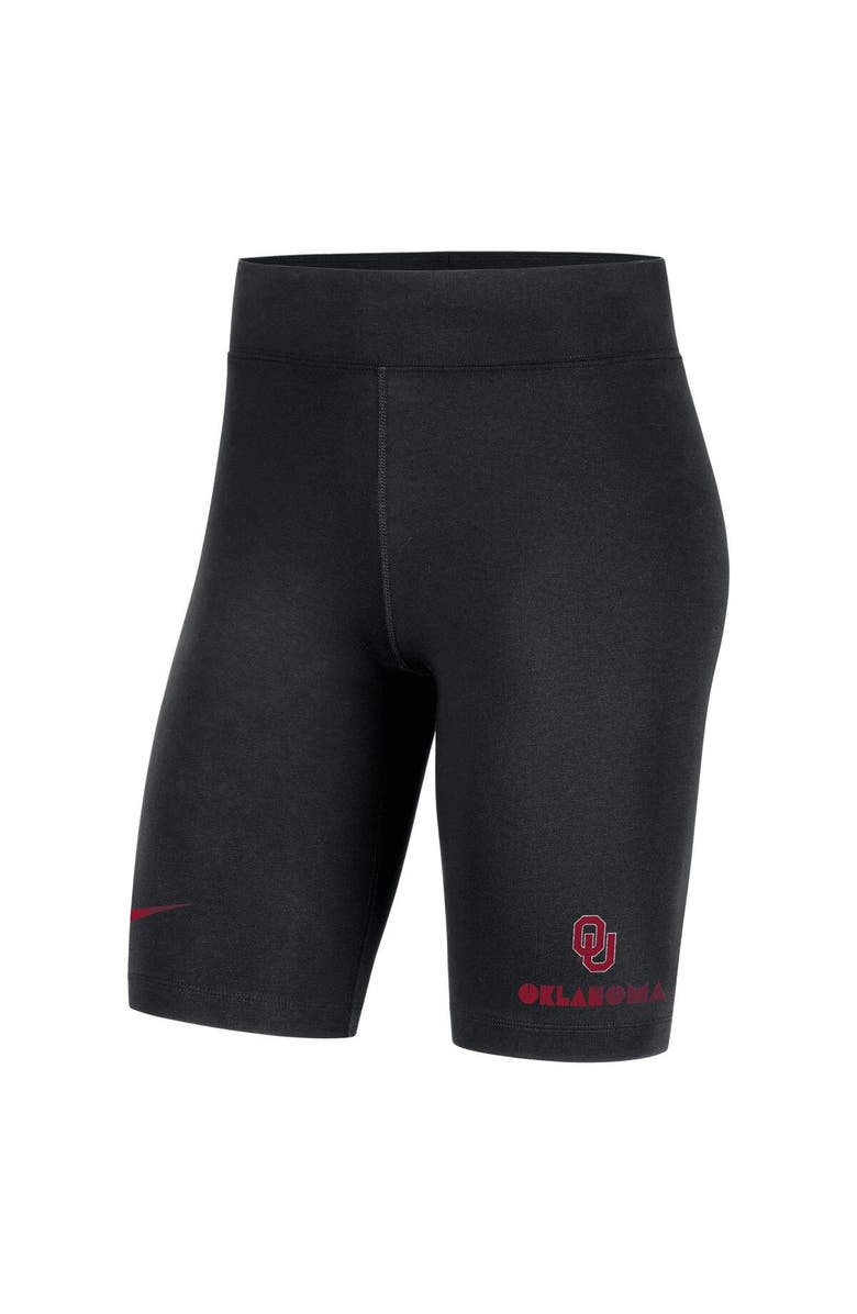 Nike Women's Nike Black Oklahoma Sooners Essential Tri-Blend Bike Shorts, Alternate, color, Black