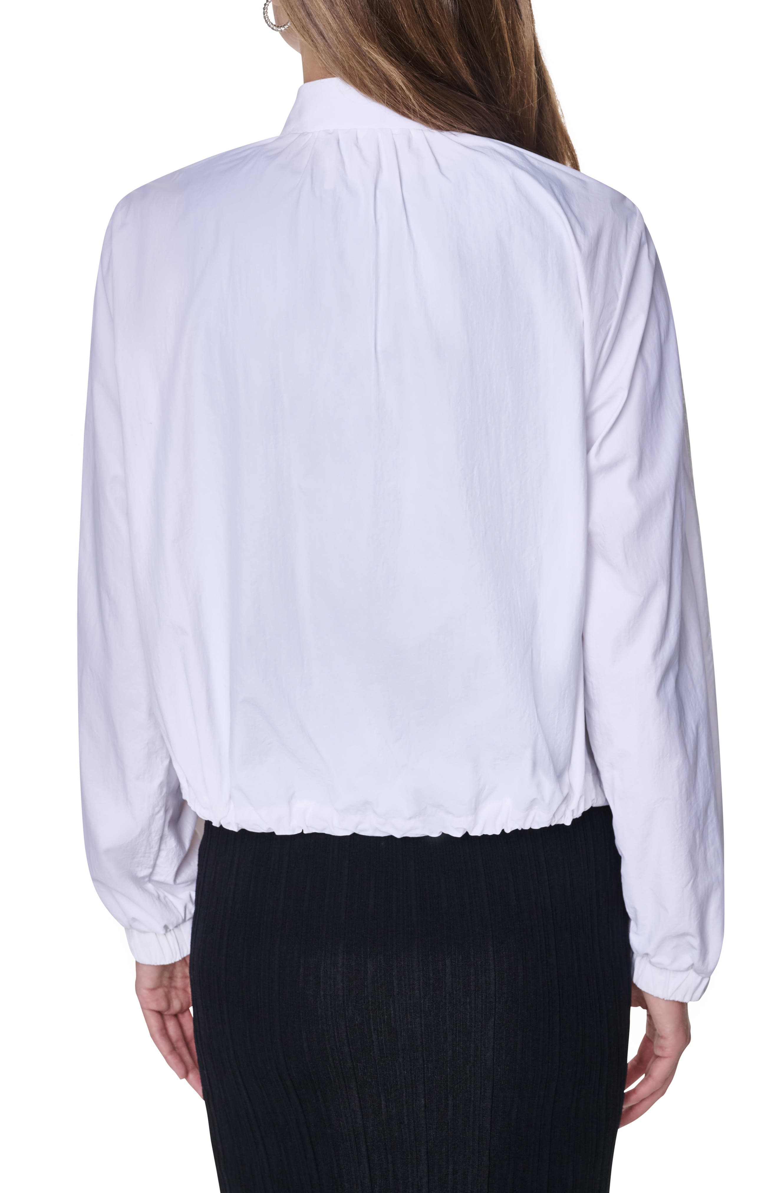Logo Trim Nylon Bomber Jacket - image 4