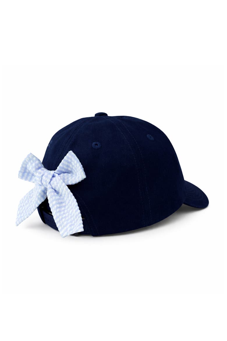 Women's #1 Mom Bow Baseball Hat, Alternate, color, Blue/Navy Blue