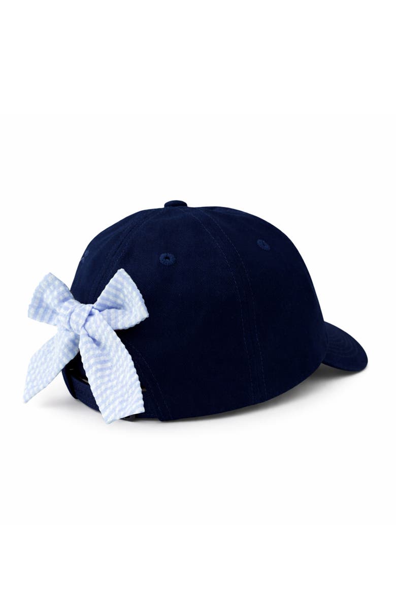 Bits & Bows Women's #1 Mom Bow Baseball Hat, Alternate, color, Blue/Navy Blue