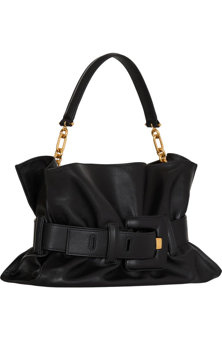 Balmain Medium Anthem bag in smooth leather, Alternate, color, Black