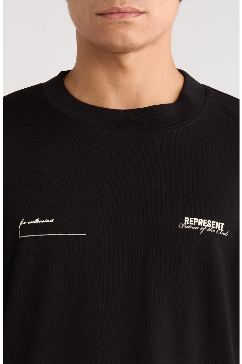 Patron of the Club Graphic T-Shirt, Alternate, color, BLACK