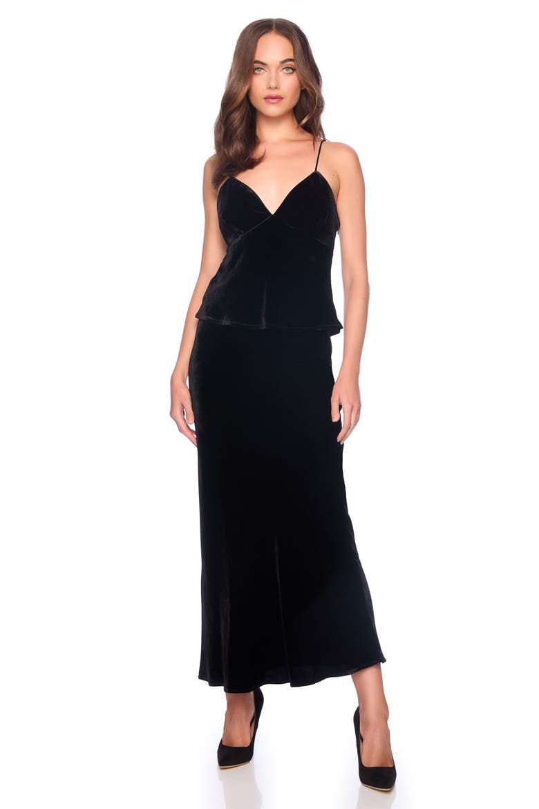 Velvet Camisole, Alternate, color, BLACK