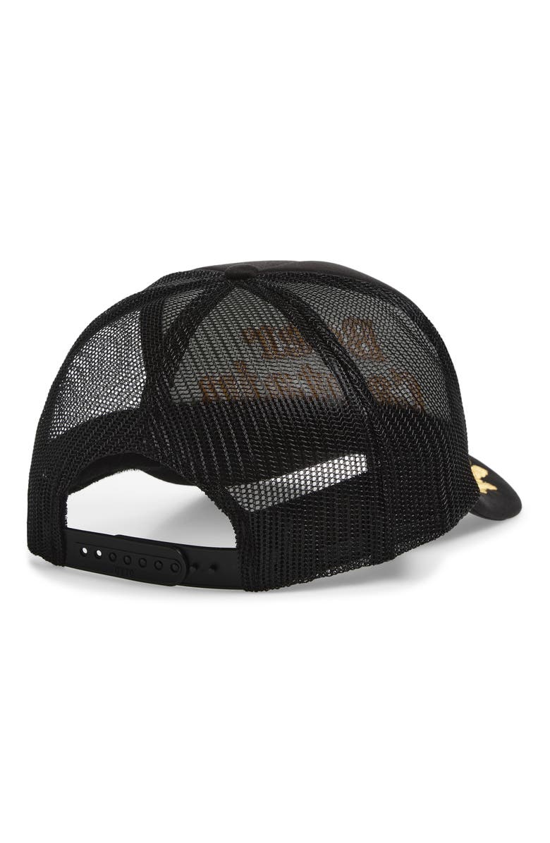 Local Beach Beer Captain Snapback Truckert Hat, Alternate, color, Captain Black/ Gold