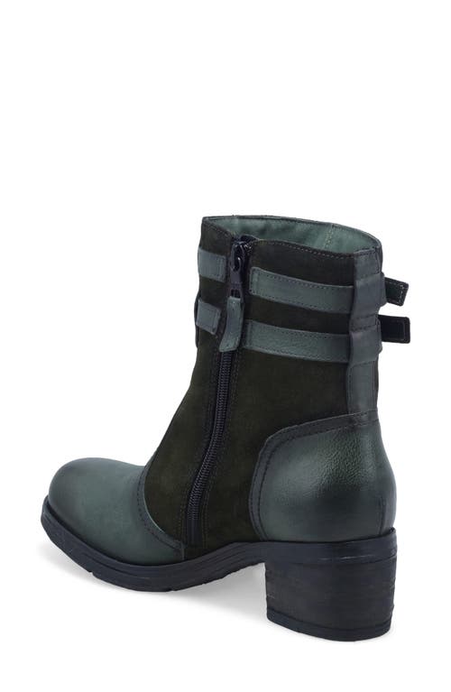 Miz Mooz Stellar Dual Buckle Bootie In Green