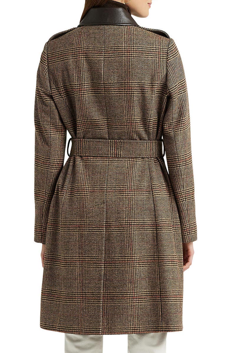 Lauren Ralph Lauren Houndstooth Trench Coat, Alternate, color,