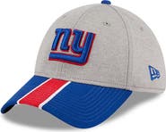 New Era Men's New Era Heather Gray/Royal New York Giants Striped 39THIRTY Flex Hat